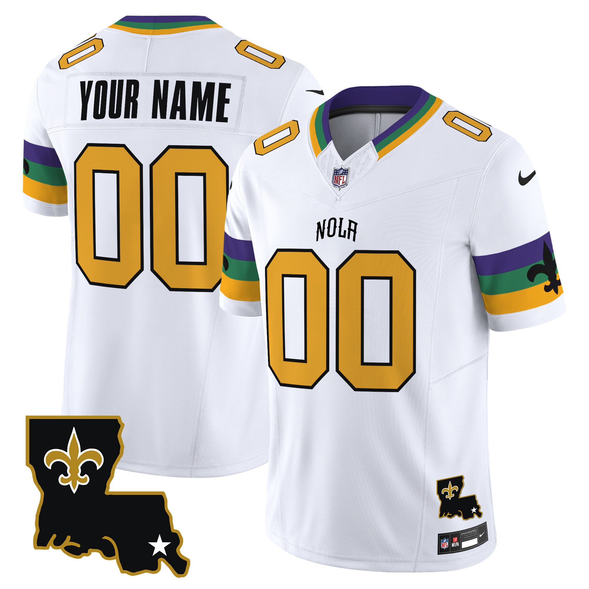 Custom New Orleans Saints Vapor F.U.S.E. Limited Jersey